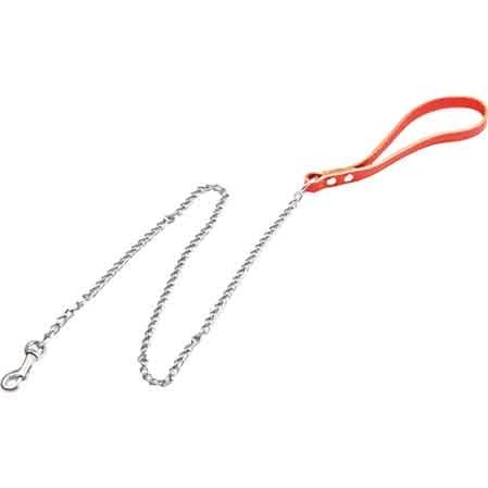 Guinzaglio per cani con catena - con,